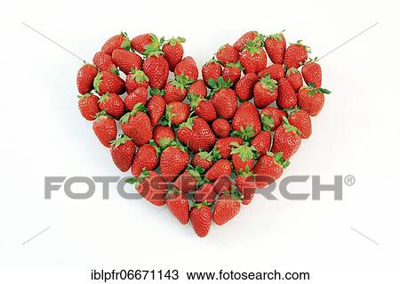 Strawberries in the shape of a heart View Large Photo Image Stock Image - Strawberries in the shape of a heart. Fotosearch