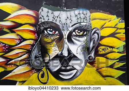 Street art, mural, music in the ear, Medellin, Colombia, South America View Large Photo Image Stock Image - Street art, mural, music in the ear, Medellin, Colombia, South America. Fotosearch