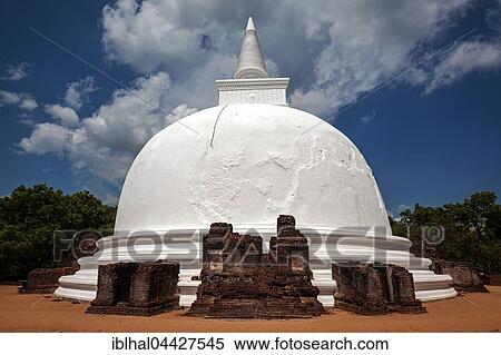 Stupa, dagoba, Kiri Vihara, Sacred City, Polonnaruwa, North Central Province, Sri Lanka, Asia View Large Photo Image Stock Photography - Stupa, dagoba, Kiri Vihara, Sacred City, Polonnaruwa, North Central Province, Sri Lanka, Asia. Fotosearch