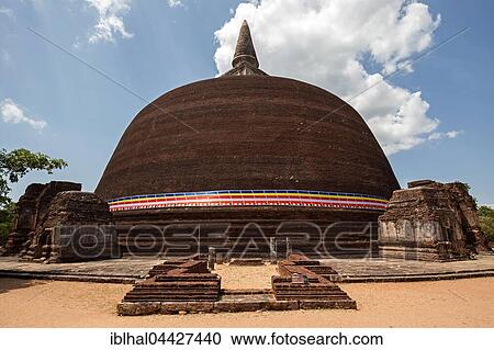 Stupa, dagoba, Rankot Vihara, Sacred City, Polonnaruwa, North Central Province, Sri Lanka, Asia View Large Photo Image Stock Image - Stupa, dagoba, Rankot Vihara, Sacred City, Polonnaruwa, North Central Province, Sri Lanka, Asia. Fotosearch