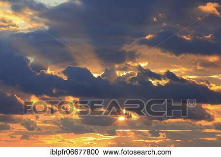 Sunset in the sky View Large Photo Image Stock Image - Sunset in the sky. Fotosearch