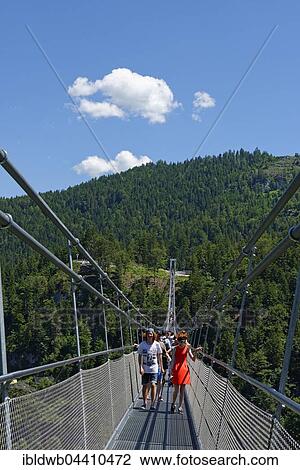 Suspension Bridge, Highline179, Ehrenberg Castle ruins, Reutte, Tyrol, Austria, Europe View Large Photo Image Stock Image - Suspension Bridge, Highline179, Ehrenberg Castle ruins, Reutte, Tyrol, Austria, Europe. Fotosearch