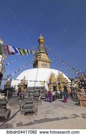 Swayambhunath temple, stupa, Kathmandu, Nepal, Asia View Large Photo Image Stock Image - Swayambhunath temple, stupa, Kathmandu, Nepal, Asia. Fotosearch