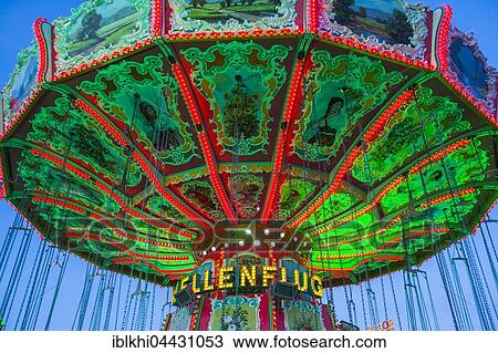 Swings carousel, Oktoberfest, Munich, Bavaria, Germany, Europe View Large Photo Image Stock Image - Swings carousel, Oktoberfest, Munich, Bavaria, Germany, Europe. Fotosearch