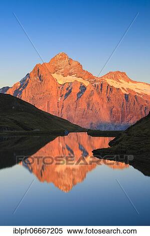Stock Photography - Swiss Alps, Wetterhorn, 3704 m, Switzerland, Europe. Fotosearch