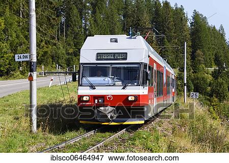Stock Photo - Tatra Railway, High Tatras, Slovakia, Europe. Fotosearch