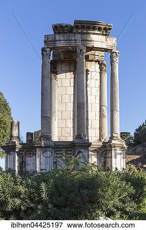 Temple of Vesta, Roman Forum, Rome, Italy, Europe View Large Photo Image Stock Photo - Temple of Vesta, Roman Forum, Rome, Italy, Europe. Fotosearch