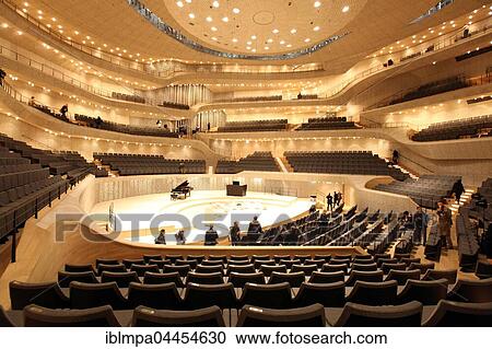 Stock Image - The Grand Hall, Elbe Philharmonic Concert Hall, Hamburg, Germany, Europe. Fotosearch