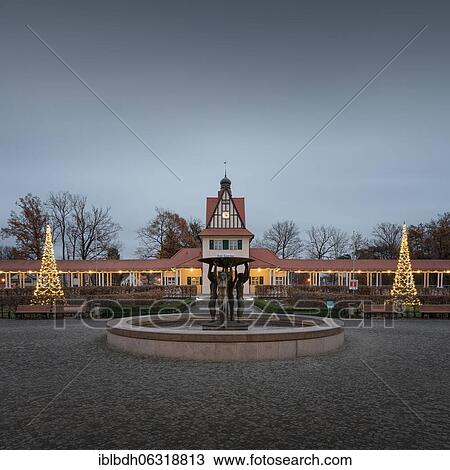 The station building of Bad Saarow with the fountain "Lebensfreude" by the sculptor Hans Eickworth, Brandenburg, Germany, Europe View Large Photo Image Stock Image - The station building of Bad Saarow with the fountain "Lebensfreude" by the sculptor Hans Eickworth, Brandenburg, Germany, Europe. Fotosearch