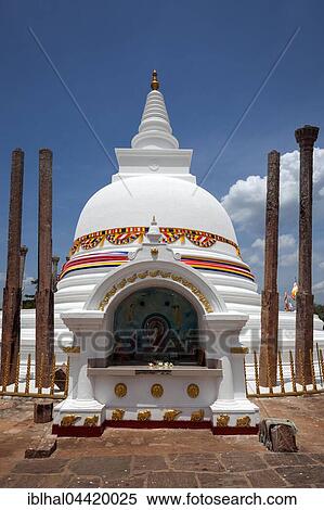Thuparama Dagoba Temple, Anuradhapura, North Central Province, Sri Lanka, Asia View Large Photo Image Stock Photography - Thuparama Dagoba Temple, Anuradhapura, North Central Province, Sri Lanka, Asia. Fotosearch