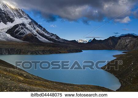 Tilicho Lake in the mountains, Manang, Manang District, Nepal, Asia View Large Photo Image Stock Photography - Tilicho Lake in the mountains, Manang, Manang District, Nepal, Asia. Fotosearch