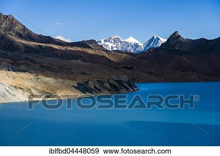 Tilicho Lake, Manang District, Annapurna region, Nepal, Asia View Large Photo Image Stock Photo - Tilicho Lake, Manang District, Annapurna region, Nepal, Asia. Fotosearch