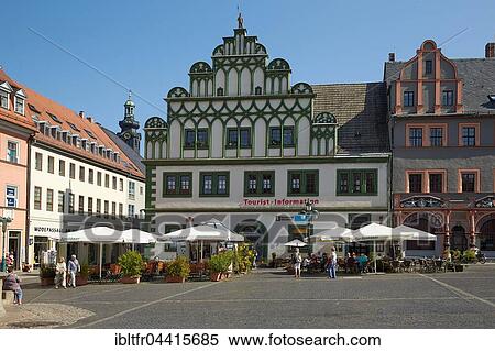 Town Hall, tourist information center at marketplace, Weimar, Thuringia, Germany, Europe View Large Photo Image Stock Photography - Town Hall, tourist information center at marketplace, Weimar, Thuringia, Germany, Europe. Fotosearch