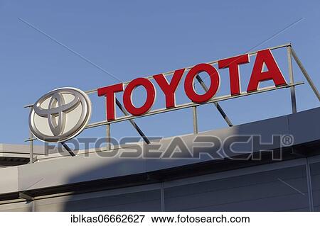 Toyota, logo on a car dealership, Japanese car brand, Düsseldorf, North Rhine-Westphalia, Germany, Europe View Large Photo Image Stock Photo - Toyota, logo on a car dealership, Japanese car brand, Düsseldorf, North Rhine-Westphalia, Germany, Europe. Fotosearch