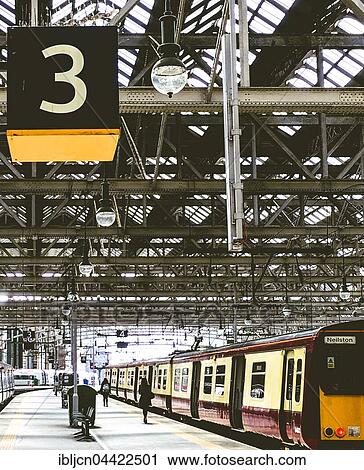 Track 3 at train station, Glasgow, Scotland, United Kingdom, Europe View Large Photo Image Stock Image - Track 3 at train station, Glasgow, Scotland, United Kingdom, Europe. Fotosearch