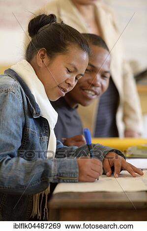 Training course for teachers, man and woman, Fianarantsoa, Madagascar, Africa View Large Photo Image Stock Photo - Training course for teachers, man and woman, Fianarantsoa, Madagascar, Africa. Fotosearch