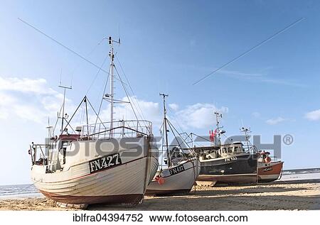 Trawler on Loekken Beach, Jammerbugten, North Jutland, Denmark, Europe View Large Photo Image Stock Image - Trawler on Loekken Beach, Jammerbugten, North Jutland, Denmark, Europe. Fotosearch