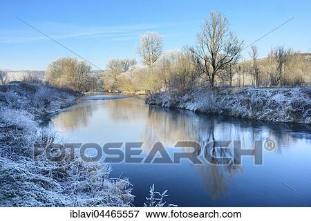 Trees with hoar frost, River Saale in winter, Bad Sulza, Thuringia, Germany, Europe View Large Photo Image Stock Photo - Trees with hoar frost, River Saale in winter, Bad Sulza, Thuringia, Germany, Europe. Fotosearch