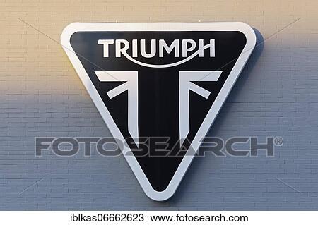 Triumph Motorcycles, logo on a building, British motorcycle brand, Düsseldorf, North Rhine-Westphalia, Germany, Europe View Large Photo Image Stock Image - Triumph Motorcycles, logo on a building, British motorcycle brand, Düsseldorf, North Rhine-Westphalia, Germany, Europe. Fotosearch