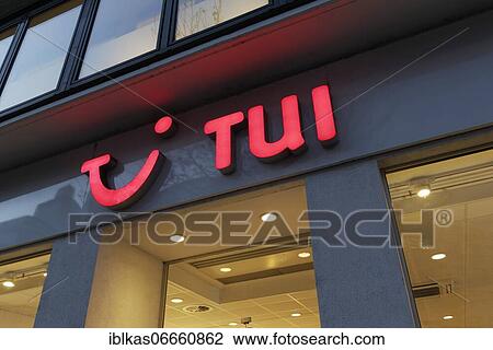 TUI travel agency, illuminated logo on the facade, Düsseldorf, North Rhine-Westphalia, Germany, Europe View Large Photo Image Stock Image - TUI travel agency, illuminated logo on the facade, Düsseldorf, North Rhine-Westphalia, Germany, Europe. Fotosearch
