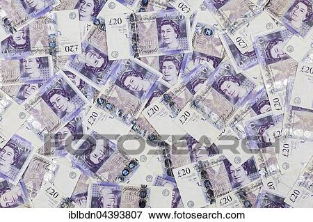 Stock Photo - UK twenty pound banknotes. Fotosearch