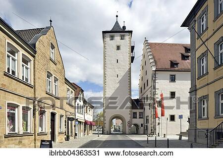 Upper Tower, Bamberger Tor, gate, medieval fortification, Hassfurt, Lower Franconia, Bavaria, Germany, Europe View Large Photo Image Stock Image - Upper Tower, Bamberger Tor, gate, medieval fortification, Hassfurt, Lower Franconia, Bavaria, Germany, Europe. Fotosearch
