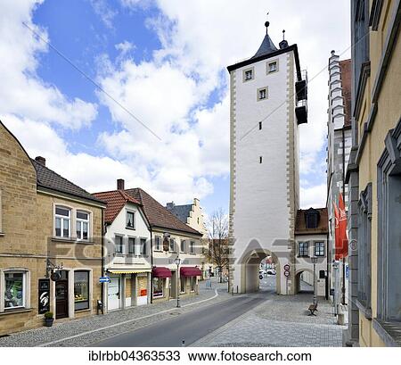 Upper Tower, Bamberger Tor, gate, medieval fortification, Hassfurt, Lower Franconia, Bavaria, Germany, Europe View Large Photo Image Stock Image - Upper Tower, Bamberger Tor, gate, medieval fortification, Hassfurt, Lower Franconia, Bavaria, Germany, Europe. Fotosearch