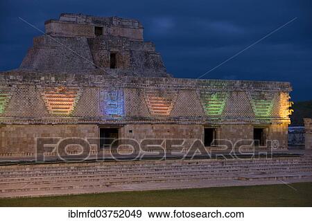 Uxmal, ancient Maya city, historic site at dawn, Yucatan, Mexico, Central America View Large Photo Image Stock Photo - Uxmal, ancient Maya city, historic site at dawn, Yucatan, Mexico, Central America. Fotosearch