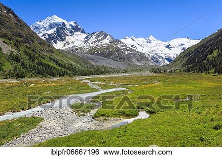 Stock Photograph - Val Roseg, Switzerland, Europe. Fotosearch