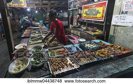 Various Indonesian foods at booth, seller, Food Market, Yogyakarta, Java, Indonesia, Asia View Large Photo Image Stock Photo - Various Indonesian foods at booth, seller, Food Market, Yogyakarta, Java, Indonesia, Asia. Fotosearch