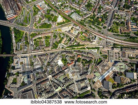 Vertical aerial photograph, city centre, Mülheim an der Ruhr, Ruhr district, North Rhine-Westphalia, Germany, Europe View Large Photo Image Stock Photo - Vertical aerial photograph, city centre, Mülheim an der Ruhr, Ruhr district, North Rhine-Westphalia, Germany, Europe. Fotosearch