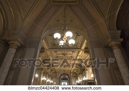Vienna State Opera, foyer ceiling, Vienna, Austria, Europe View Large Photo Image Stock Photo - Vienna State Opera, foyer ceiling, Vienna, Austria, Europe. Fotosearch