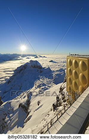 Stock Image - View from Säntis, Appenzell, Switzerland, Europe. Fotosearch