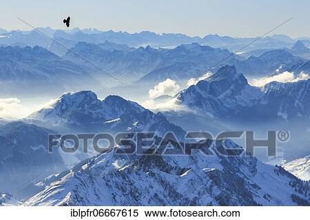 Stock Photography - View from Säntis, Appenzell, Switzerland, Europe. Fotosearch