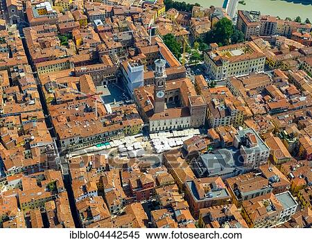 View of city centre with Piazza delle Erbe, market square, Domus Mercatorum, Torre dei Lamberti, Province of Verona, Province of Verona, Veneto, Italy, Europe View Large Photo Image Stock Photography - View of city centre with Piazza delle Erbe, market square, Domus Mercatorum, Torre dei Lamberti, Province of Verona, Province of Verona, Veneto, Italy, Europe. Fotosearch