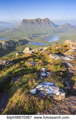 View of Cul Mor, Sutherland, Scotland, Great Britain View Large Photo Image Stock Photo - View of Cul Mor, Sutherland, Scotland, Great Britain. Fotosearch