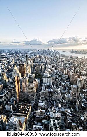 View of Lower Manhattan from The Empire State Building, New York City, USA, North America View Large Photo Image Stock Image - View of Lower Manhattan from The Empire State Building, New York City, USA, North America. Fotosearch