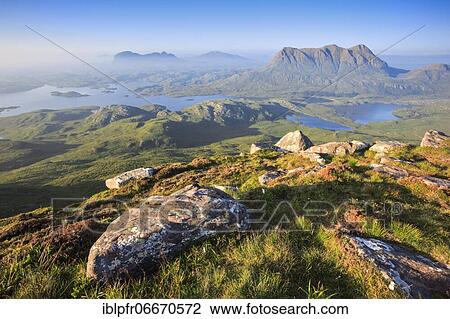 View of Suilven and Cul Mor, Sutherland, Scotland, Great Britain View Large Photo Image Stock Image - View of Suilven and Cul Mor, Sutherland, Scotland, Great Britain. Fotosearch