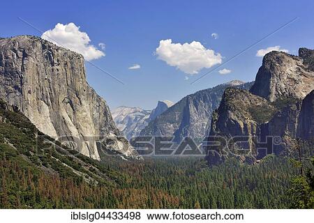 View of the Yosemite Valley, granite cliffs, El Capitan, Half Dome, mountains, Yosemite National Park, California, USA, North America View Large Photo Image Stock Photo - View of the Yosemite Valley, granite cliffs, El Capitan, Half Dome, mountains, Yosemite National Park, California, USA, North America. Fotosearch