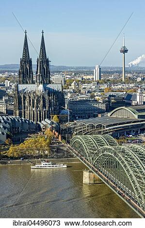 View over the river Rhine, Cologne's historic centre, Museum Ludwig, Cologne Cathedral, Hohenzollern Bridge, Central Station, behind TV tower Colonius, Cologne, North Rhine-Westphalia, Germany, Europe View Large Photo Image Stock Image - View over the river Rhine, Cologne's historic centre, Museum Ludwig, Cologne Cathedral, Hohenzollern Bridge, Central Station, behind TV tower Colonius, Cologne, North Rhine-Westphalia, Germany, Europe. Fotosearch