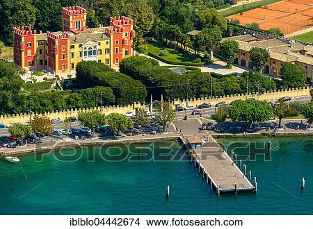 Villa Albertini, Garda, Lake Garda, Veneto, Italy, Europe View Large Photo Image Picture - Villa Albertini, Garda, Lake Garda, Veneto, Italy, Europe. Fotosearch