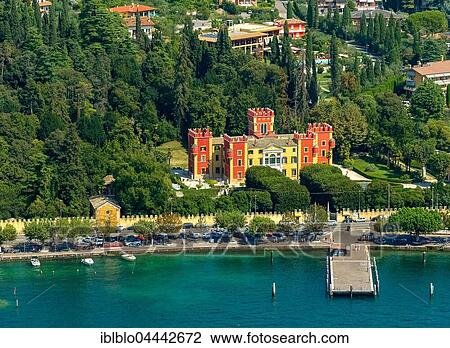 Villa Albertini, Garda, Lake Garda, Veneto, Italy, Europe View Large Photo Image Stock Image - Villa Albertini, Garda, Lake Garda, Veneto, Italy, Europe. Fotosearch