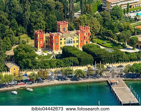 Villa Albertini, Garda, Lake Garda, Veneto, Italy, Europe View Large Photo Image Stock Image - Villa Albertini, Garda, Lake Garda, Veneto, Italy, Europe. Fotosearch