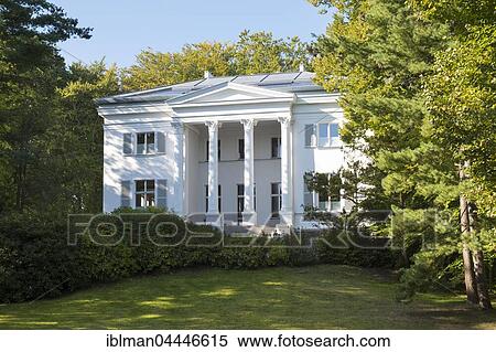 Stock Photography - Villa Oppenheim, resort architecture, Heringsdorf, imperial baths, Usedom, Baltic Sea Coast, Baltic Sea, Mecklenburg-Western Pomerania, Germany, Europe. Fotosearch