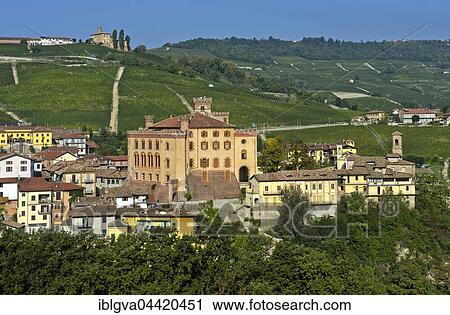 Village of Barolo with Barolo Castle, Castello di Barolo, Piedmont, Italy, Europe View Large Photo Image Stock Image - Village of Barolo with Barolo Castle, Castello di Barolo, Piedmont, Italy, Europe. Fotosearch