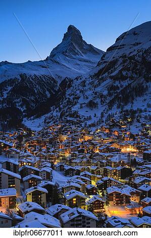 Village of Zermatt and Matterhorn, Valais, Switzerland, Europe View Large Photo Image Stock Image - Village of Zermatt and Matterhorn, Valais, Switzerland, Europe. Fotosearch
