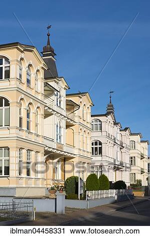 Villas on Bergstraße, Bäder architecture, resort architecture, Bansin, Usedom, Mecklenburg-Western Pomerania, Germany, Europe View Large Photo Image Stock Image - Villas on Bergstraße, Bäder architecture, resort architecture, Bansin, Usedom, Mecklenburg-Western Pomerania, Germany, Europe. Fotosearch