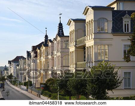 Villas on Bergstraße, Bäder architecture, resort architecture, Bansin, Usedom, Mecklenburg-Western Pomerania, Germany, Europe View Large Photo Image Stock Photo - Villas on Bergstraße, Bäder architecture, resort architecture, Bansin, Usedom, Mecklenburg-Western Pomerania, Germany, Europe. Fotosearch