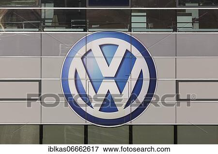 VW logo on a car dealership, Volkswagen AG, Düsseldorf, North Rhine-Westphalia, Germany, Europe View Large Photo Image Stock Photo - VW logo on a car dealership, Volkswagen AG, Düsseldorf, North Rhine-Westphalia, Germany, Europe. Fotosearch