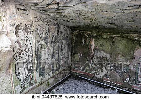 Wall mosaic in chapel, ancient amphitheater, Durrës, Albania, Europe View Large Photo Image Stock Photography - Wall mosaic in chapel, ancient amphitheater, Durrës, Albania, Europe. Fotosearch